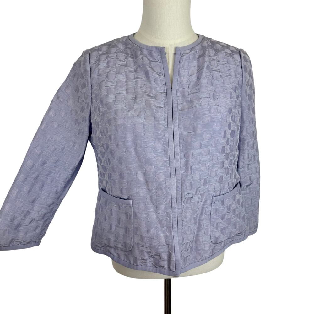 Armani Collezioni Textured Blazer Jacket Lilac Purple IT50 (US14)